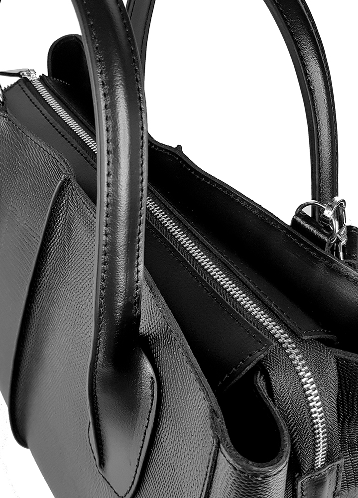 Сумка BIG натуральна шкіра чорний 8492-11