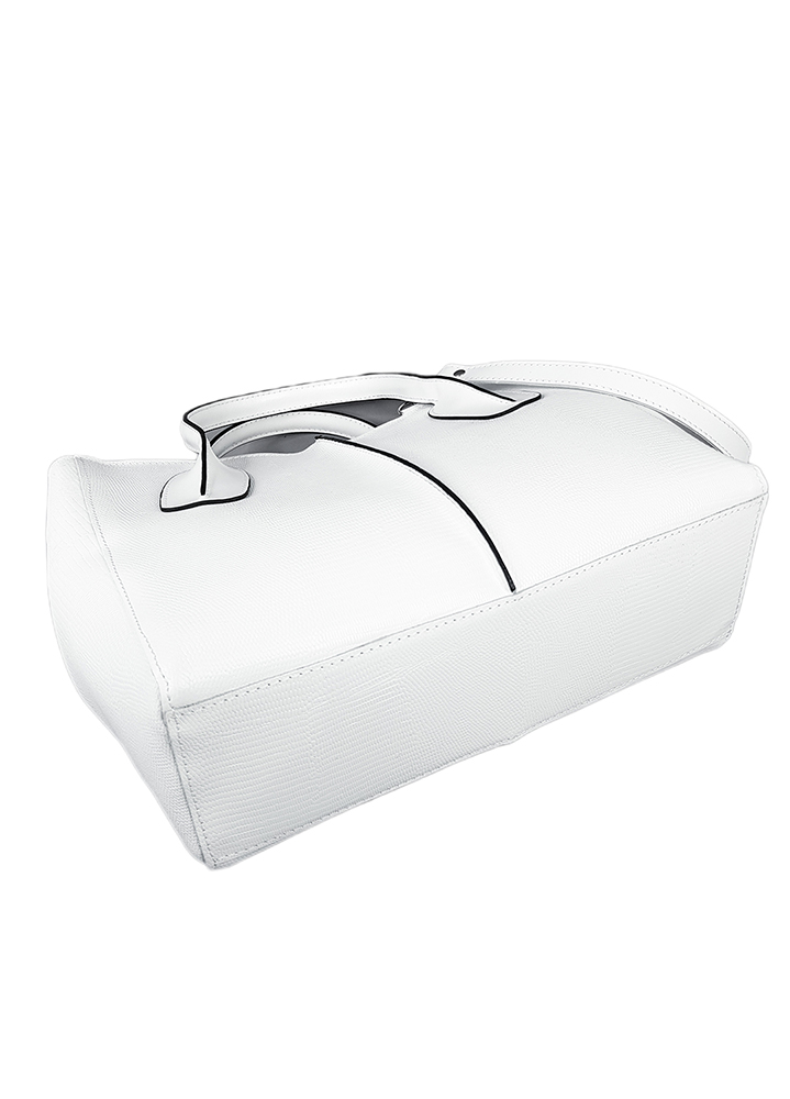 Сумка BIG натуральная кожа белый 8493-11