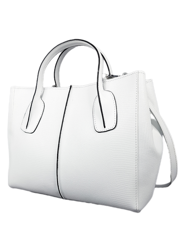 Сумка BIG натуральная кожа белый 8493-11