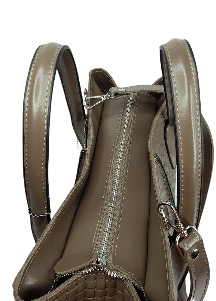 Сумка BIG натуральная кожа мокко 8496-11