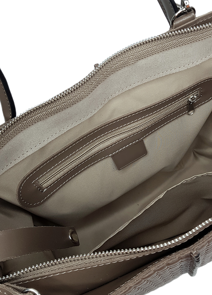 Сумка BIG натуральная кожа мокко 8496-11