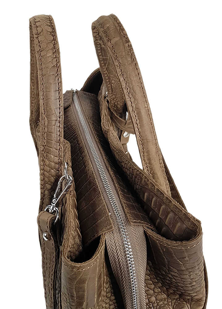 Сумка BIG натуральная кожа brown 8497-11