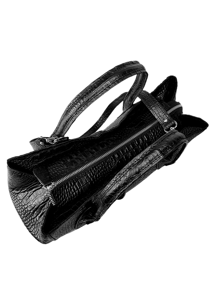 Сумка BIG натуральная кожа черная 8498-11