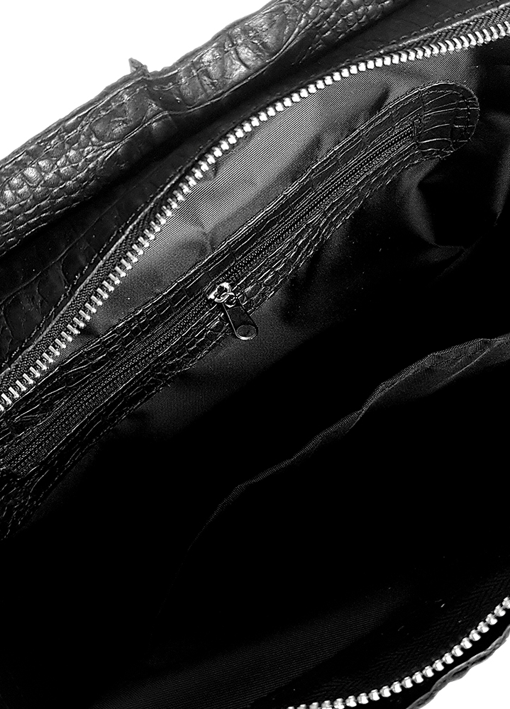 Сумка BIG натуральная кожа черная 8498-11