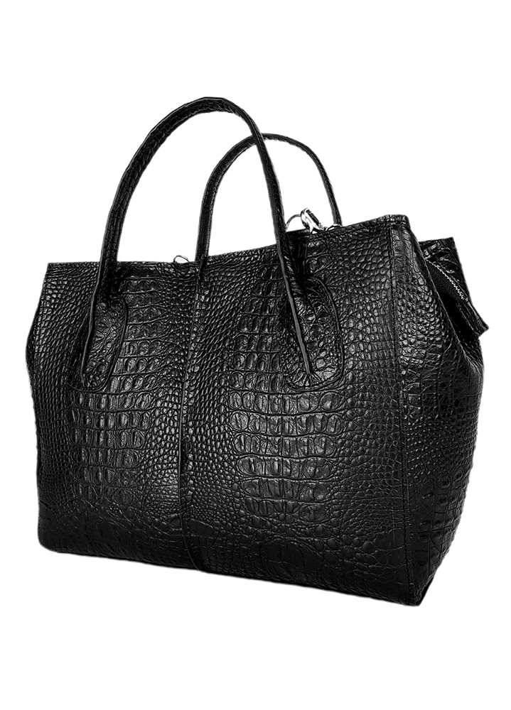 Сумка BIG натуральная кожа черная 8498-11