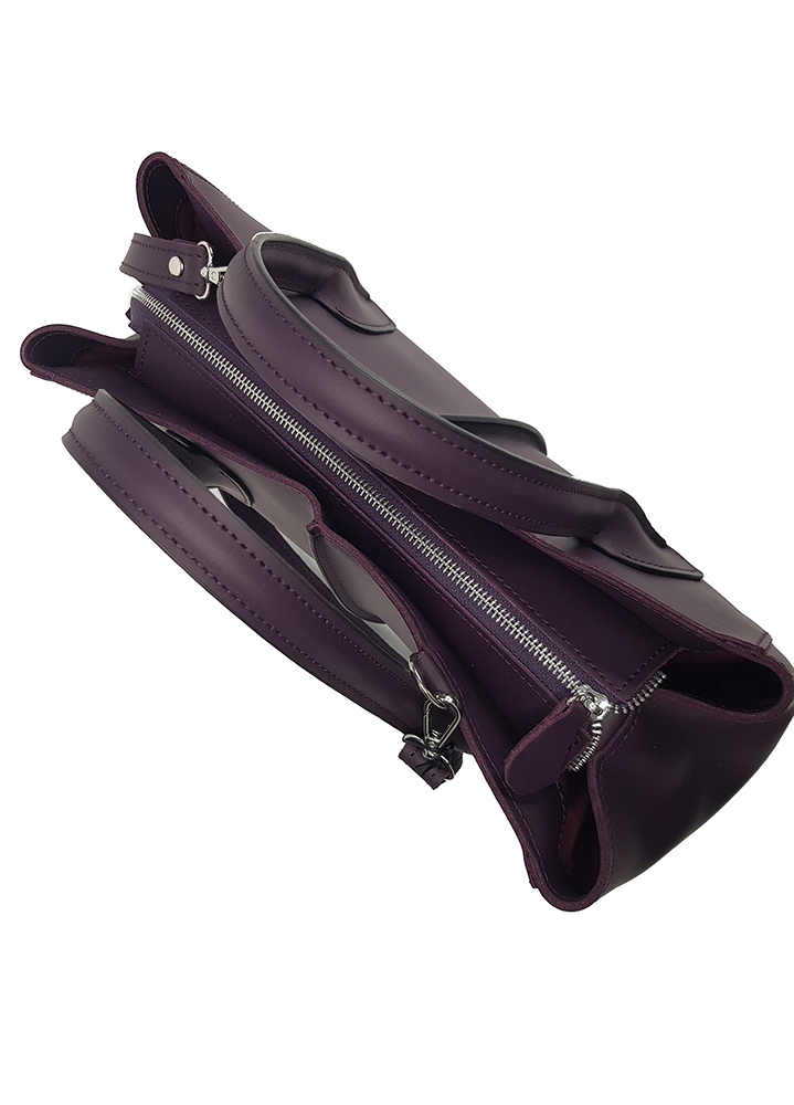 Сумка BIG натуральная кожа бургунди 8501-11