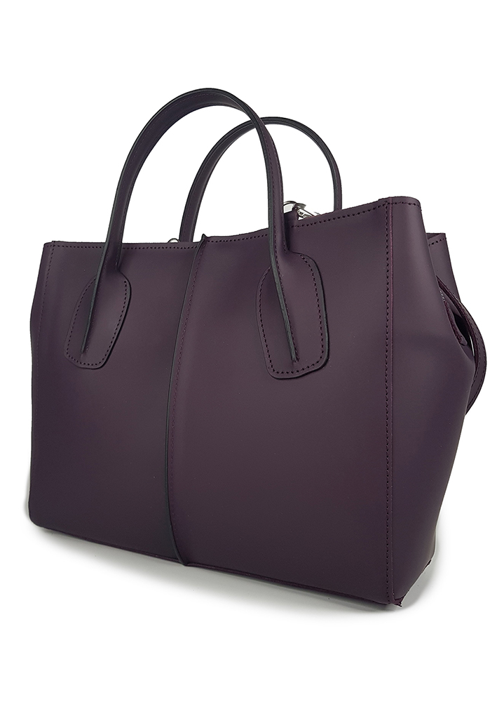 Сумка BIG натуральная кожа бургунди 8501-11