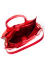 Сумка женская кожаная большая красная Classic 6761-11