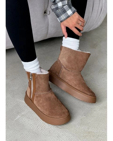 Уггі жіночі натуральна замша мокко 8245-28