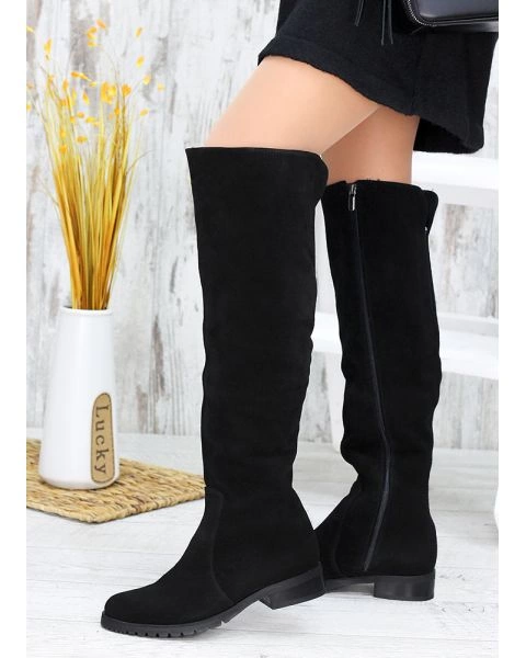 Ботфорти натуральна замша 6743-28